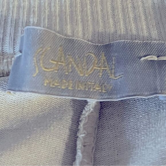 Scandal of Italy Grey wash Silk Rayon blend Billowy Blouse 1X - Picture 7 of 7